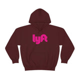 Driver Delivery Hoodie - New Logo Lyft, Lyft, Ride Share Hooded Sweatshirt - Unisex Heavy Blend Hoodie