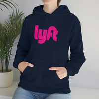 Driver Delivery Hoodie - New Logo Lyft, Lyft, Ride Share Hooded Sweatshirt - Unisex Heavy Blend Hoodie