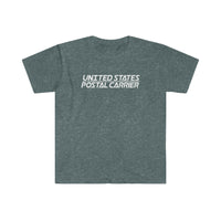 Postal Carrier Shirt- Heather Softstyle Unisex T Shirt, United States Postal Worker Postal Wear Post Office Postal Shirt