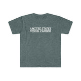 Postal Carrier Shirt- Heather Softstyle Unisex T Shirt, United States Postal Worker Postal Wear Post Office Postal Shirt