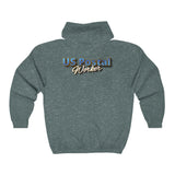 Postal Worker - Front & Back Printed Unisex Heavy Blend Full Zip Hoodie Jacket