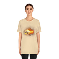 Flaming Football Bella Canvas Shirt - Football T Shirt, Football Gift, Football Lover, Game Day, Footballer, Football Life - Unisex