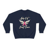 Breast Cancer Sweatshirt w - United States Postal Worker Postal Wear Post Office Postal - Unisex Crewneck Sweatshirt