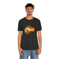 Flaming Football Bella Canvas Shirt - Football T Shirt, Football Gift, Football Lover, Game Day, Footballer, Football Life - Unisex