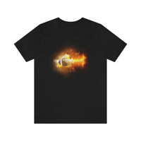 Flaming Football Bella Canvas Shirt - Football T Shirt, Football Gift, Football Lover, Game Day, Footballer, Football Life - Unisex