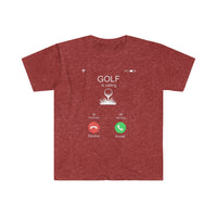 Golf Is Calling Shirt - Golf T Shirt, Funny Mens Shirt, Husband Gift, Dad Gift - Unisex Softstyle® Ring Spun 4.5 oz. T-Shirt