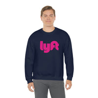 Driver Delivery Sweatshirt - New Logo Lyft, Lyft, Ride Share Sweatshirt - Unisex Heavy Blend Sweatshirt