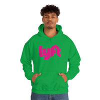 Driver Delivery Hoodie - New Logo Lyft, Lyft, Ride Share Hooded Sweatshirt - Unisex Heavy Blend Hoodie