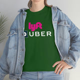 Driver Delivery T Shirt - New Logo Uber, Lyft, Both Logo - Ride Share Shirt - Short Sleeve Unisex Tees - Heavy Cotton