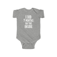 On The Inside Onesie Wt - Baby Gift, Baby Shower, Baby Present, Baby Birthday, Pregnancy Announcement, New Mom - Infant Fine Jersey Bo