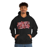 Somebody's Fine Ass Valentine Hoodie - Unisex Heavy Blend Hooded Sweatshirt - Funny Hoodie, Valentines Hoodie, Single Hoodie