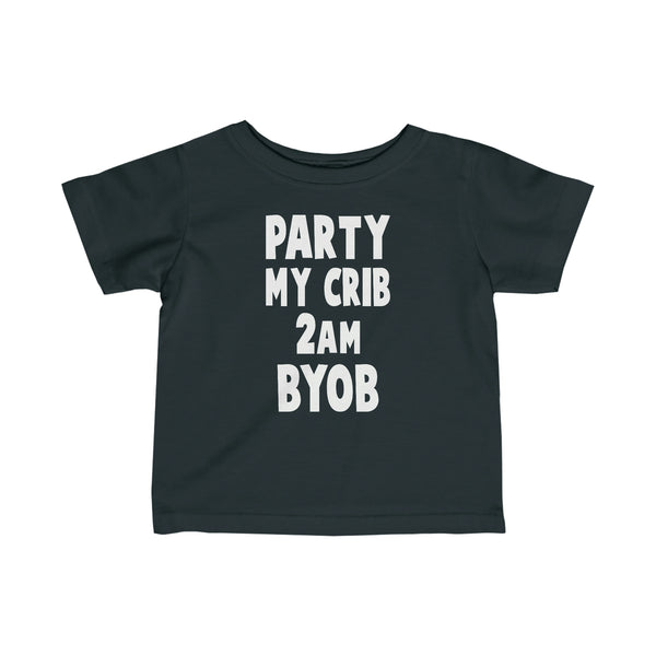 My Crib T Shirt Wt - Baby Gift, Baby Shower, Baby Present, Baby Birthday, Pregnancy Announcement, New Mom Shirt - Infant Fine Je