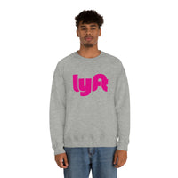 Driver Delivery Sweatshirt - New Logo Lyft, Lyft, Ride Share Sweatshirt - Unisex Heavy Blend Sweatshirt