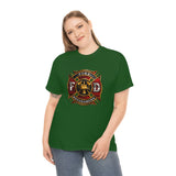 Firefighter T Shirt - Fire Department -100% Cotton Short Sleeve Unisex T-Shirt