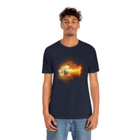 Flaming Football Bella Canvas Shirt - Football T Shirt, Football Gift, Football Lover, Game Day, Footballer, Football Life - Unisex