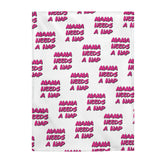 Mama Needs A Nap - Napping Blanket, Good at Naps, Nap Queen - Velveteen Plush Blanket