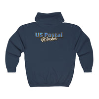 Postal Worker - Front & Back Printed Unisex Heavy Blend Full Zip Hoodie Jacket