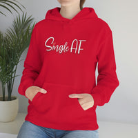 Single AF Valentine's Hoodie - Unisex Heavy Blend Hooded Sweatshirt - Funny Hoodie, Valentines Hoodie, Single Hoodie