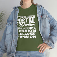 Retired Postal Worker Goodbye Shirt - United States Postal Worker Postal Wear Post Office Postal Shirt - Heavy Cotton Unisex