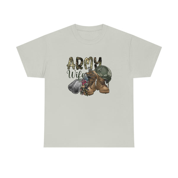 Army Wife Shirt - Military Graphic T Shirt Short Sleeve Unisex Jersey Tee