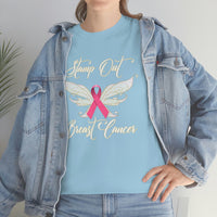 Breast Cancer - United States Postal Worker Postal Wear Post Office Postal Shirt - Heavy Cotton Short Sleeve Unisex