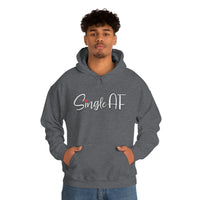 Single AF Valentine's Hoodie - Unisex Heavy Blend Hooded Sweatshirt - Funny Hoodie, Valentines Hoodie, Single Hoodie