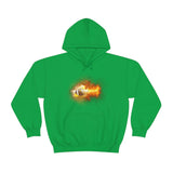 Flaming Football Hoodie - Football Hooded Sweatshirt, Football Gift, Football Lover, Game Day, Footballer, Football Life - Unisex