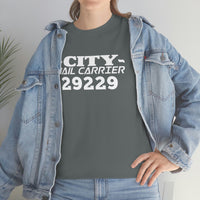 Custom City Carrier Zip Code Shirt - United States Postal Service Worker Postal Wear Post Office Postal Shirt - Heavy Cotton Unisex