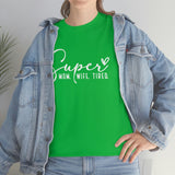 Super Mom Tired Shirt - Gift for Her Gift for Mom Funny Sarcastic Birthday Graphic T Shirt Unisex Jersey Tees - Heavy Cotton Uns