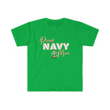 Proud Navy Mom - Unisex Softstyle T-Shirt