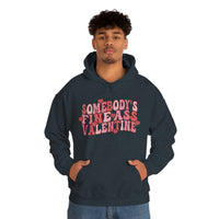 Somebody's Fine Ass Valentine Hoodie - Unisex Heavy Blend Hooded Sweatshirt - Funny Hoodie, Valentines Hoodie, Single Hoodie