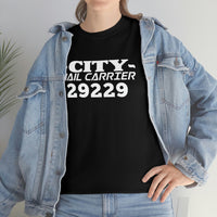 Custom City Carrier Zip Code Shirt - United States Postal Service Worker Postal Wear Post Office Postal Shirt - Heavy Cotton Unisex