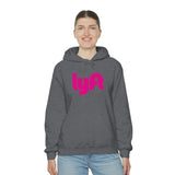 Driver Delivery Hoodie - New Logo Lyft, Lyft, Ride Share Hooded Sweatshirt - Unisex Heavy Blend Hoodie