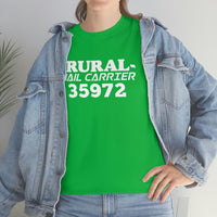 Custom Rural Carrier Zip Code Shirt - United States Postal Service Worker Postal Wear Post Office Postal Shirt - Heavy Cotton Unisex