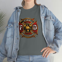 Firefighter T Shirt - Fire Department -100% Cotton Short Sleeve Unisex T-Shirt