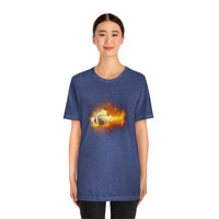 Flaming Football Bella Canvas Shirt - Football T Shirt, Football Gift, Football Lover, Game Day, Footballer, Football Life - Unisex