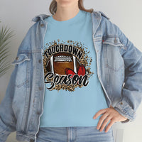 Touchdown Season Football T Shirt - 100% Cotton Short Sleeve Unisex T-Shirt