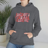 Somebody's Fine Ass Valentine Hoodie - Unisex Heavy Blend Hooded Sweatshirt - Funny Hoodie, Valentines Hoodie, Single Hoodie