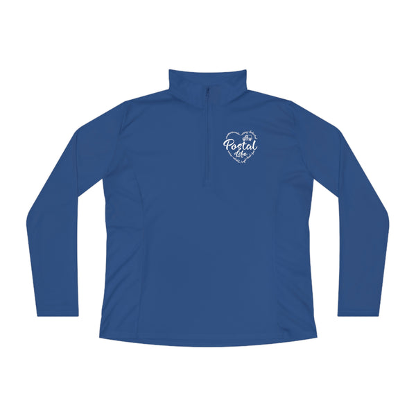 Postal Life Ladies Quarter-Zip Pullover - United States Postal Worker Shirt Postal Wear Post Office Postal Shirt